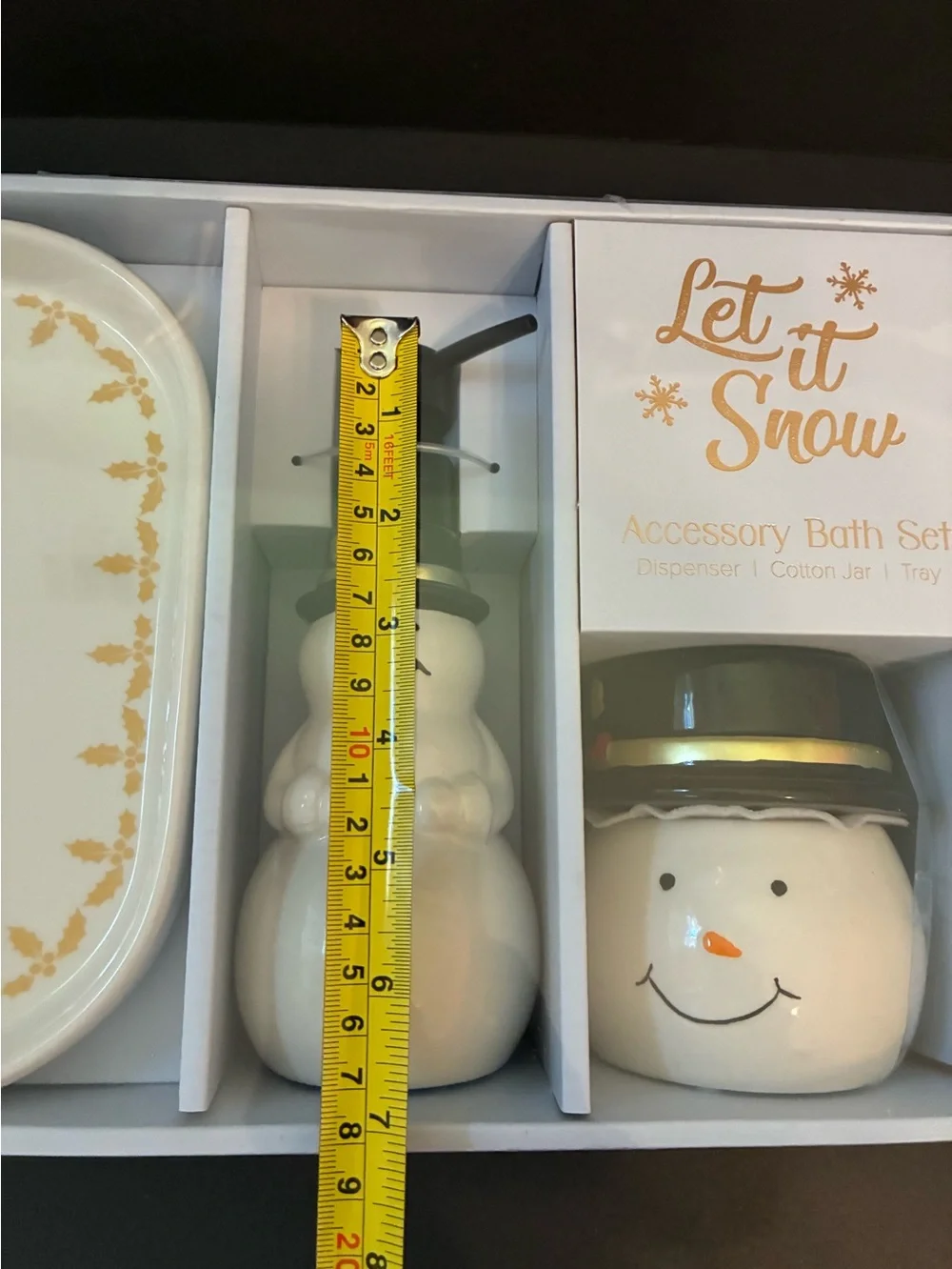 Snowman Bath accessories set